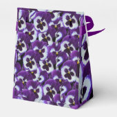 Cluster Lila weißer Stiefmütterchen: Harmonische G Geschenkschachtel (Rückseite)