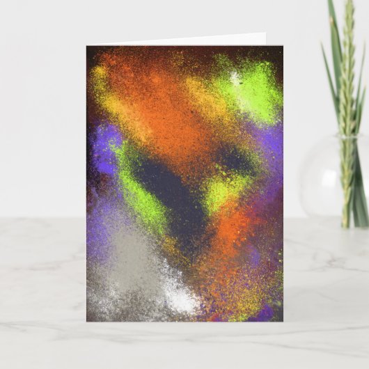 Cluster Orange Grußkarte Karte (Vorderseite)