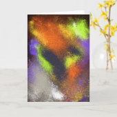 Cluster Orange Grußkarte Karte (Gelbe Blume)