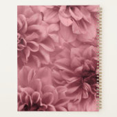 Cluster Peach Dahlias Floral Planer (Rückseite)