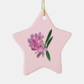 Cluster rosa Orchideen Keramik Ornament (Rechts)