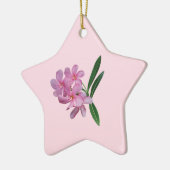 Cluster rosa Orchideen Keramik Ornament (Links)