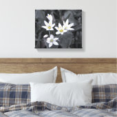 Cluster Tiny Blooms Stretched Canvas Print Leinwanddruck (Insitu (Schlafzimmer))