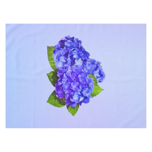 Cluster von Blue Hydrangea Tischdecke (Vorderseite (Horizontal))