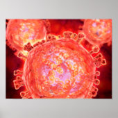 Cluster von HIV-Virus 1 Poster (Vorne)