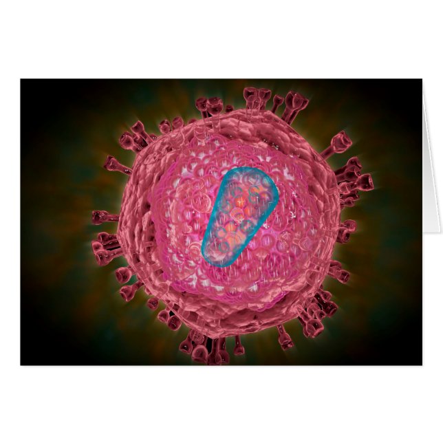 Cluster von HIV-Virus 2 (Vorderseite (Horizontal))