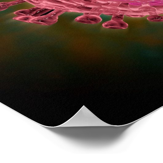 Cluster von HIV-Virus 2 Poster (Ecke)