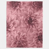 Cluster von Light Mauve Dahlia-Blume Fleecedecke (Vorderseite)