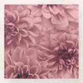 Cluster von Light Mauve Dahlia-Blume Glasuntersetzer (Vorderseite)
