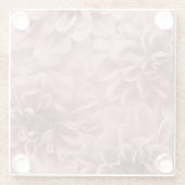 Cluster von Light Mauve Dahlia-Blume Glasuntersetzer (Rückseite)