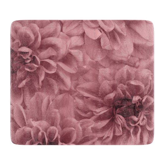 Cluster von Light Mauve Dahlia-Blume Schneidebrett (Vorderseite)
