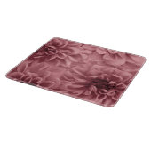 Cluster von Light Mauve Dahlia-Blume Schneidebrett (Ecke)