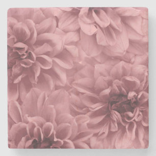 Cluster von Light Mauve Dahlia-Blume Steinuntersetzer