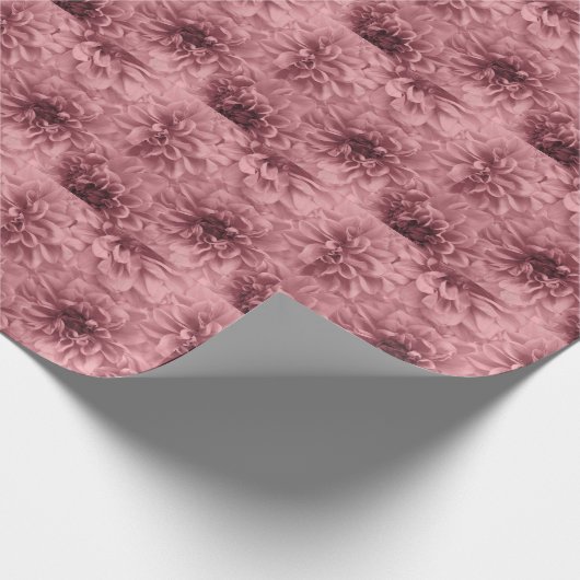 Cluster von Light Mauve Dahlias Floral Geschenkpapier (Ecke)