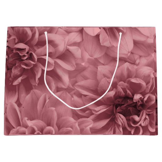 Cluster von Light Mauve Dahlias Floral Große Geschenktüte (Vorderseite)