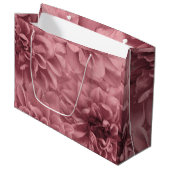 Cluster von Light Mauve Dahlias Floral Große Geschenktüte (Vorderseite Schrägansicht)