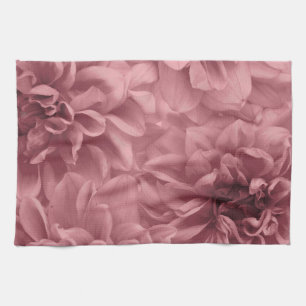 Cluster von Light Mauve / Pink Dahlia Blume Geschirrtuch