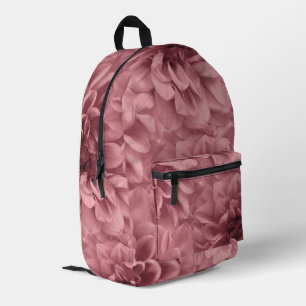 Cluster von Mauve Dahlias Floral Bedruckter Rucksack