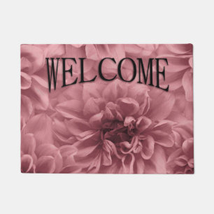 Cluster von Pink Dahlias Floral Welcome Fußmatte