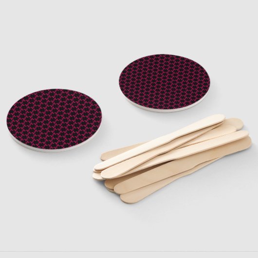 Cluster zur rosa und schwarzen Blume Fächer (Non-assembled)