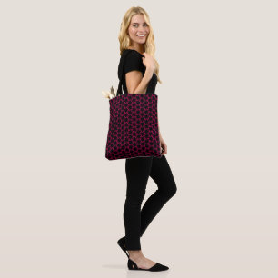 Cluster zur rosa und schwarzen Blume Tasche