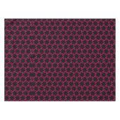Cluster zur rosa und schwarzen Blume Tischdecke (Vorderseite (Horizontal))