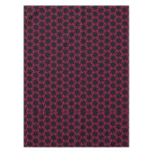 Cluster zur rosa und schwarzen Blume Tischdecke (Vorderseite)