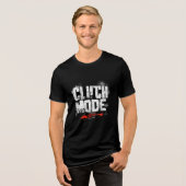 🔥 Clutch Mode Activated – Bold Gaming Typography Tri-Blend Shirt (Vorderseite voll)