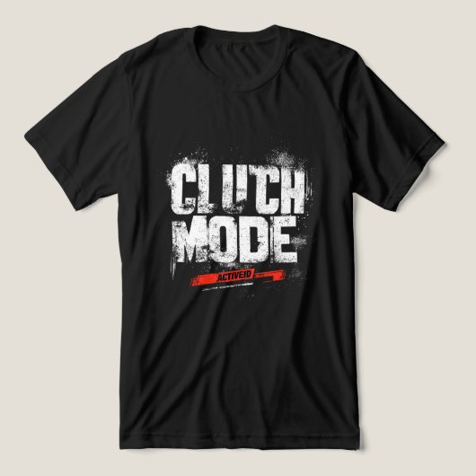 🔥 Clutch Mode Activated – Bold Gaming Typography Tri-Blend Shirt (Design Vorderseite)