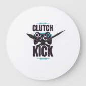 Clutch or kick große wanduhr (Vorderseite)