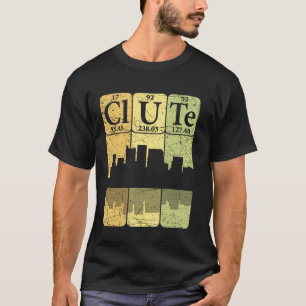 Clute Periodensystem Elemente Clute Texas Retro T-Shirt