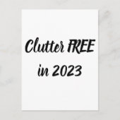 Clutter KOSTENLOS im Jahr 2023 - Selbstversorgung! Postkarte (Vorderseite)