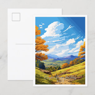 Clwydian Range Dee Valley Wales Postkarte