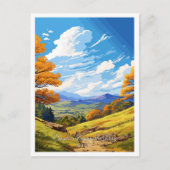 Clwydian Range Dee Valley Wales Postkarte (Vorderseite)