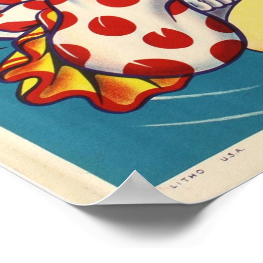 Clyde Beatty & Cole Bros Circus Poster (Ecke)