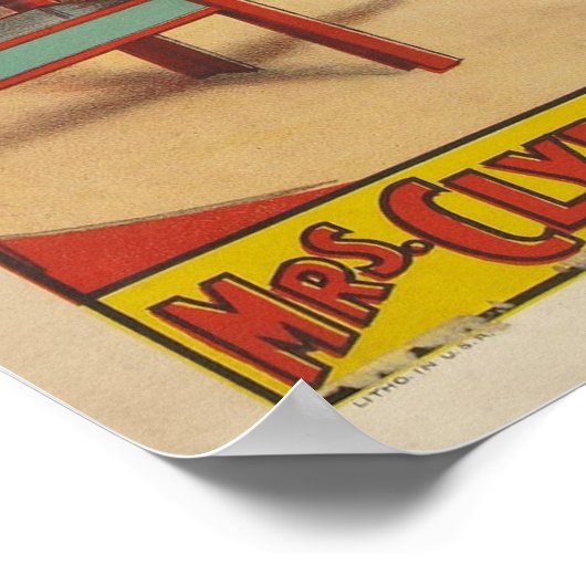 Clyde Beatty Lady Wild Animal Trainer Poster (Ecke)