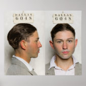 Clyde Champion Barrow MugShot Dallas Circa 1926 Poster (Vorne)