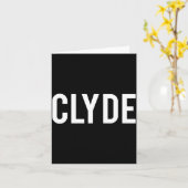 Clyde - Cool New Funny Name Fan Gift Tee Karte (Gelbe Blume)
