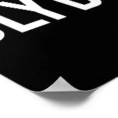 Clyde - Cool New Funny Name Fan Gift Tee  Poster (Ecke)