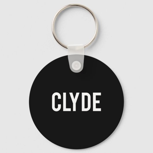 Clyde - Cool New Funny Name Fan Gift Tee  Schlüsselanhänger (Vorderseite)