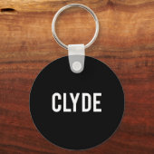 Clyde - Cool New Funny Name Fan Gift Tee  Schlüsselanhänger (Vorderseite)