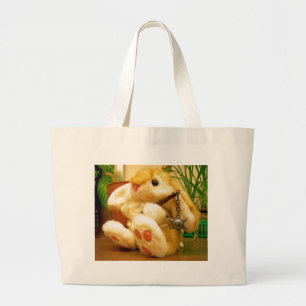 Clyde da Bunny Large Tote Bag Jumbo Stoffbeutel