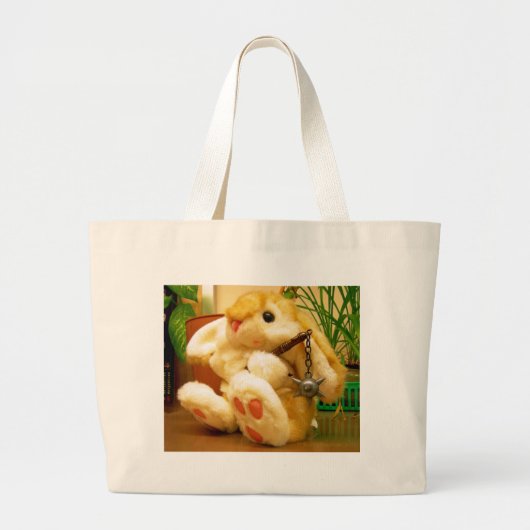 Clyde da Bunny Large Tote Bag Jumbo Stoffbeutel (Vorne)