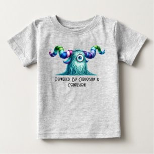 Clyde – Das großäugige neugierige Monster Baby T-shirt