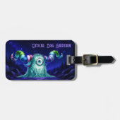 Clyde – Das großäugige neugierige Monster Gepäckanhänger (Vorderseite horizontal)