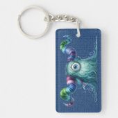 Clyde - Ein mit Augen Monster - Individueller Schl Schlüsselanhänger (Vorderseite)