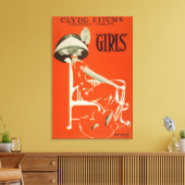 Clyde Fitchs Beste Comedy, "Girls" Theater Leinwanddruck (Insitu (Wohnzimmer))