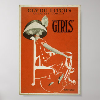 Clyde Fitchs beste Comedy Vintage Poster