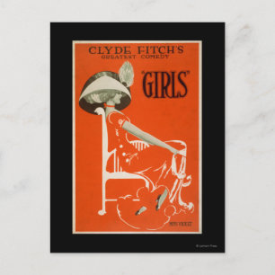 Clyde Fitchs größte Komödie, "Girls" Theater 2 Postkarte