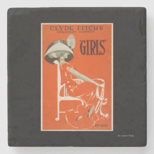 Clyde Fitchs größte Komödie, "Girls" Theater 2 Steinuntersetzer